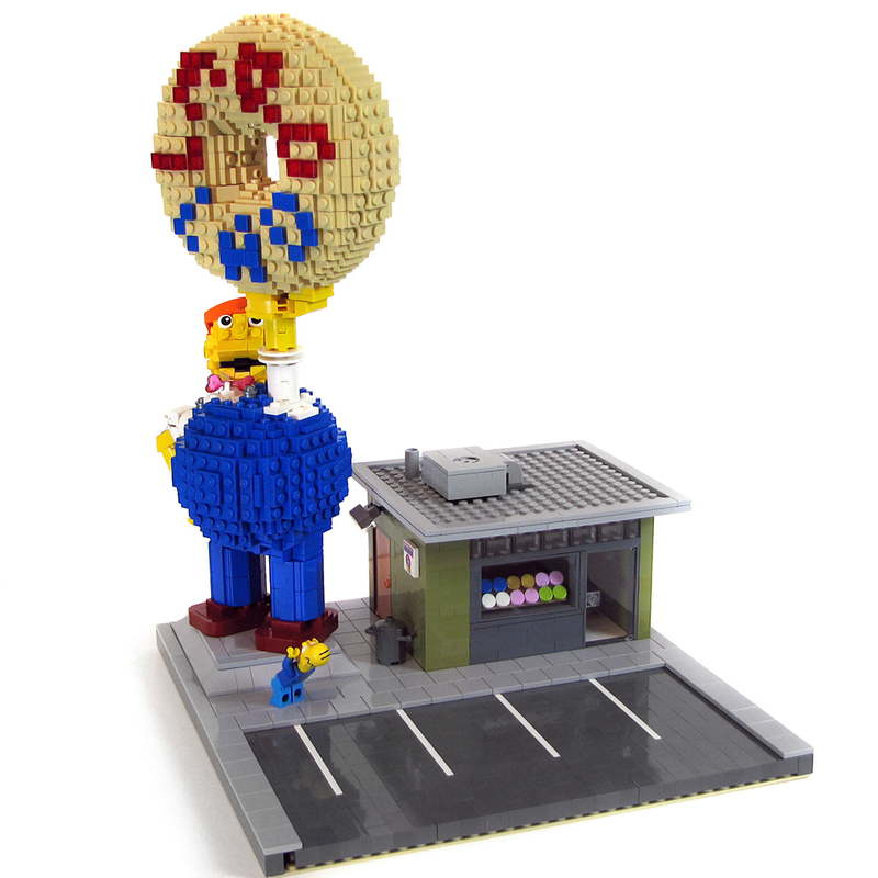 Illustration for article titled Lard Lad Donuts should be the next Lego Simpsons set